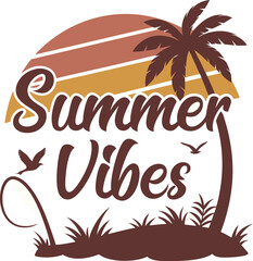 Summer Vibes T-Shirt Design