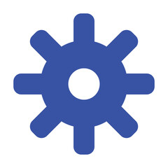 Obraz premium Flat vector settings and gear icon