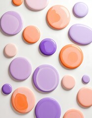 Assorted pastel circles arrangement