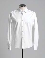 White blouse on mannequin, studio shot