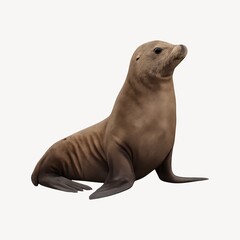 Obraz premium Realistic sea lion illustration