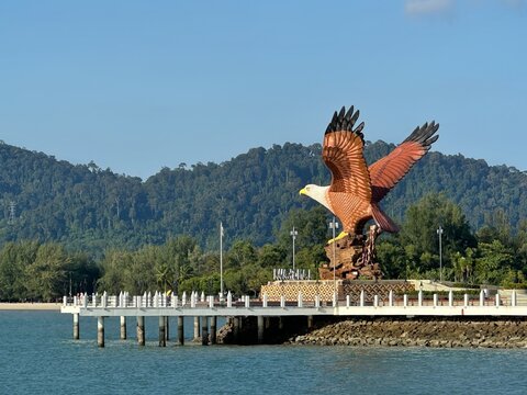 Eagle Statue at Dataran Lang in Langkawi, Malaysia