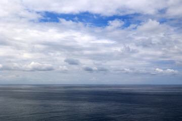 Horizon over the sea at Cabo de Sao Vicente &ndash; Cape St. Vincent, Algarve, Portugal, Europe