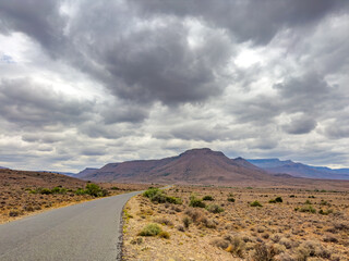 Fototapeta premium View of Arid desert landscape in the Karoo