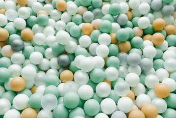 Colorful Plastic Balls For Dry Pool Background