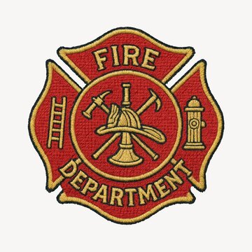 Firefighter emblem badge design