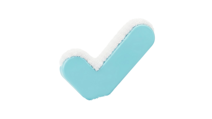 Blue Checkmark with Snowy Texture