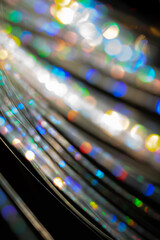 Multicolored rainbow large bokeh effect background