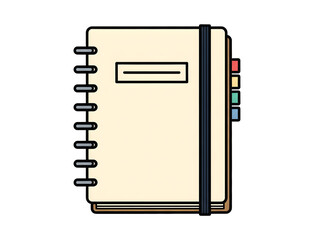 Spiral Notebook Planner Illustration Isolated PNG