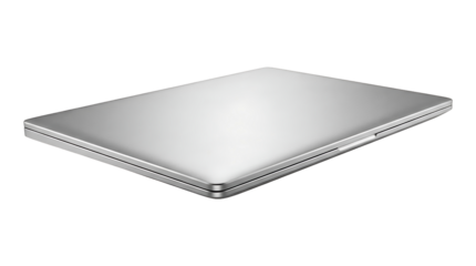 Transparency PNG Sleek Laptop Design: A minimalist laptop with a glossy finish, showcasing modern technology and sleek design elements. 