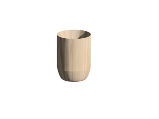 minimalist, cylindrical object with a light wood grain texture. Based on its clean design and natural look, here are a few title options depending on how you plan to use the image: