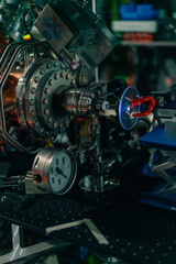 Fototapeta premium Geneva, Switzerland, Europe - 1 dec 2025 CERN Indoor parts of small particle accelerator