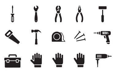 Obraz premium Collection of various hand tools and equipment for construction and home improvement projects