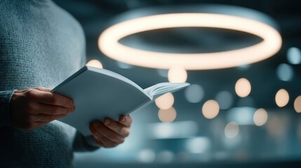 A person studying a manufacturer's manual and wattage guide for better understanding.