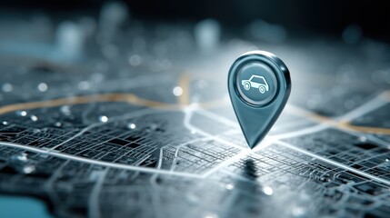 A screen showing geofencing alerts with a vehicle icon in a digital format.