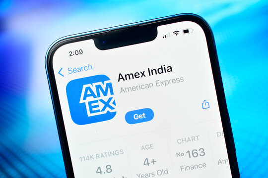New Delhi, India 12-01-2026 :- American Express India mobile banking app on iPhone