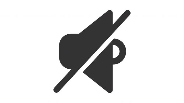Animated mute icon