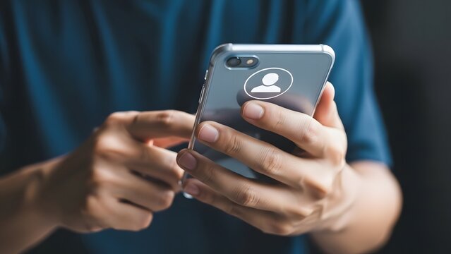 Person holding a smartphone with a pop socket