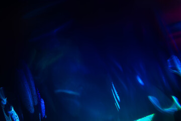 Blur neon light. Lens flare overlay. Bokeh fluorescent flash gleam.