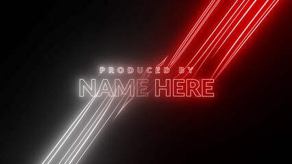 Neon Color Rays Title 4