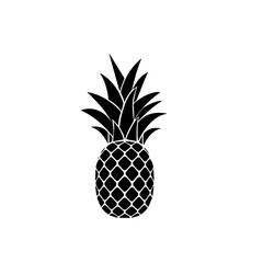 Obraz premium Cartoon Pineapple Fruit Vector Illustration