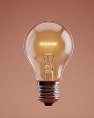 Illuminating ideas vintage light bulb showcase studio setting product photography warm environment close-up conceptual design