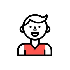 Fototapeta premium Simple Cartoon Character Illustration