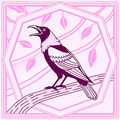 vector illustration of a bird