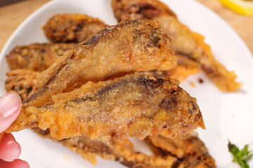 Crispy Deep Fried Fish with Salt and Pepper - Traditional Chinese Cuisine