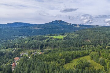 Ausblick Auf Die Bayerischhmische Grenzregion