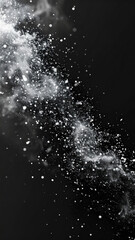 background black with smoke splattern dust