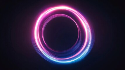 Obraz premium Luminous magic circle with intricate vibrant patterns for mystical design and decoration