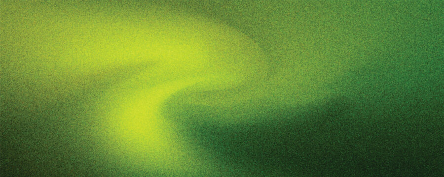 Abstract chartreuse lime green background. Ombre gradient colors. Bright and vibrant electric neon acid light shades. Grunge vector with grainy noise.