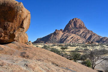 Spitzkoppe rock formations in Namibia, Africa