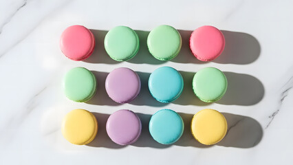 Artful Arrangement of Macarons