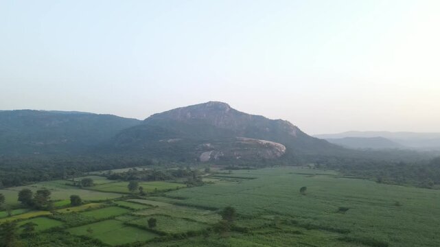 Top View Aerial Shot of Ajodhya Hills, Purulia District