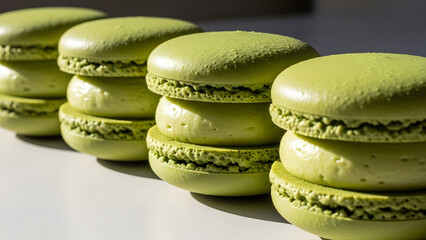 Minimalist Matcha Macarons