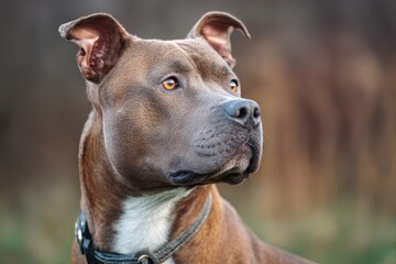 Pitbull Dog Portrait