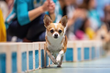 Chihuahua Racing at Dog Show