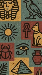 Ancient Egyptian themed mobile wallpaper