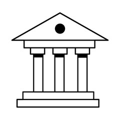 Bank icon. Vector icon design