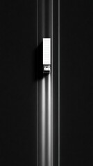 White truck driving on minimalist straight highway