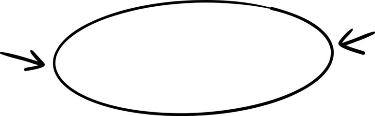 Fototapeta premium Hand pointer, mouse pointer, arrow hand drown doodle sketch click here action