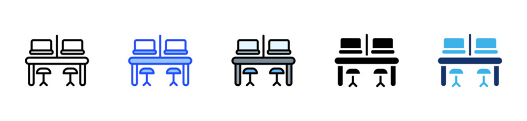 Shared Workspace Icon Collection With Multiple Styles