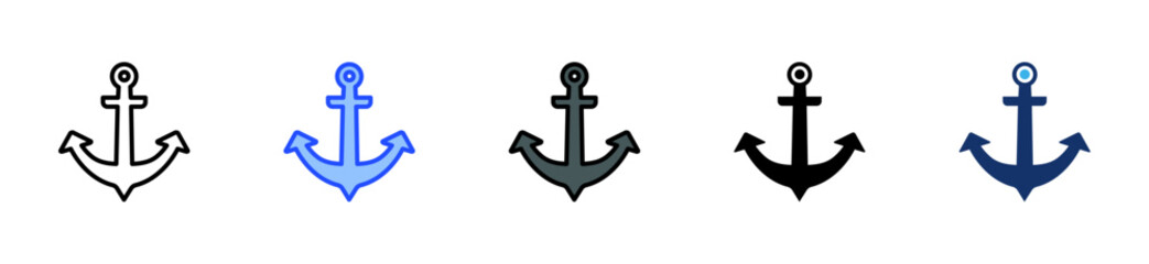 Anchor Text Icon Collection With Multiple Styles © Zero_wing