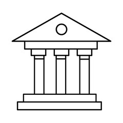 Bank icon. Vector icon design