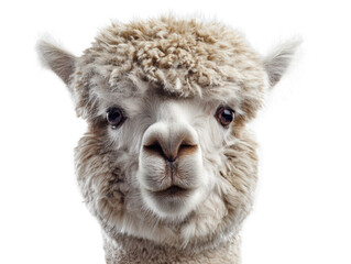 Obraz premium Adorable Close-Up of an Alpaca's Face 