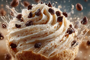 Indulgent Coffee Ice Cream Explosion for Dessert Lovers and Beverage Enthusiasts