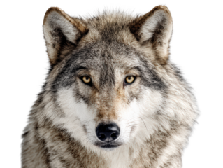 Wolf Portrait in Winter 