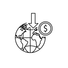 Global economic downward trend